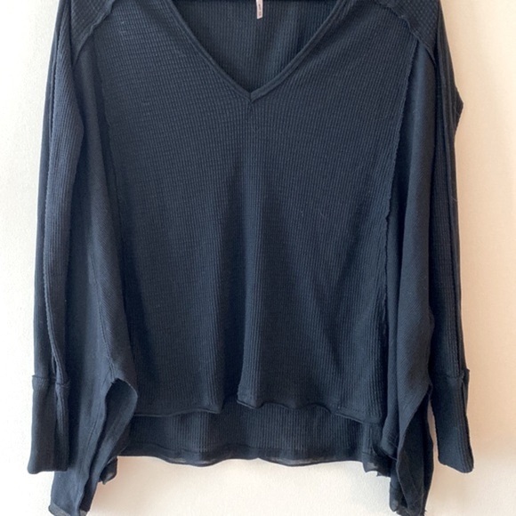 Free People We The Free Pacific Thermal in Black - Picture 7 of 11